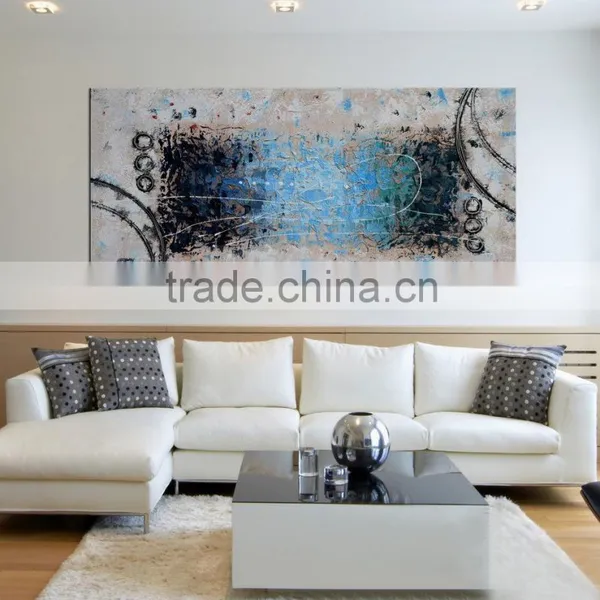 100%Hand-Painted Art Abastract Oil Painting photo-2