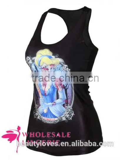 Casual Women Black Tank Tops, Summer Vests for Women photo-2