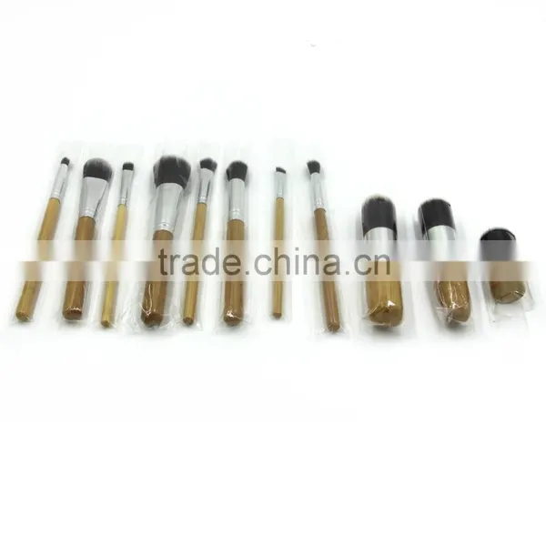 New 11 Pcs Wholesale Cosmetic Makeup Makeup Brush Set Professional Makeup Brush Set With Wood Case photo-4