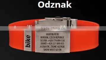 Manufacture OEM Adjustable Designer Bracelet Alert Wristband