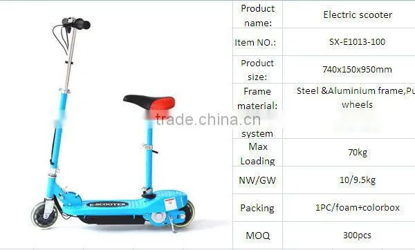 Cute Mini 120W Foldable Electric Scooters SX-E1013-100 for Kids photo-6