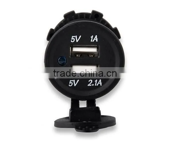 Dual USB Charger Socket 12V Power Outlet photo-2