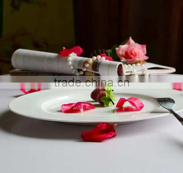 Custom Porous Ceramic Plates White Porcelain Serving Dishes photo-3