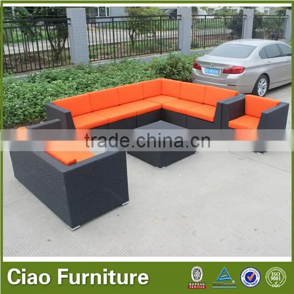 All Weather Outdoor Rattan Modular Sofa Set Garden Furniture photo-2