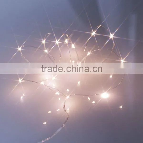 Battery Powered Miniture LED Wire Indoor Christmas Decorative Lighting With Timer photo-2