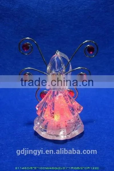 LED Lighted Butterfly Wings Acrylic Angel Xmas Decoration photo-5