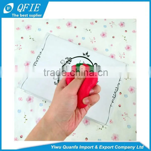 Promotional 11.5CM PU Foam Big Strawberry Kawaii Jumbo Squishy Slow Rising Toy for Kids photo-2
