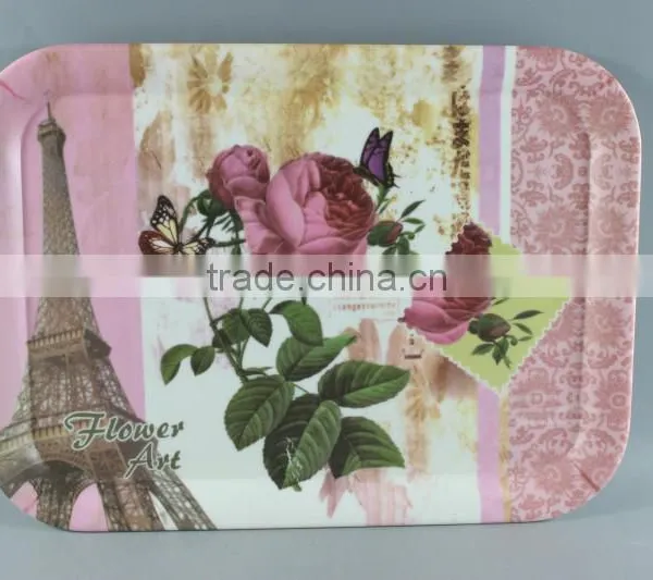 Beauty Flower Melamine Trays photo-2