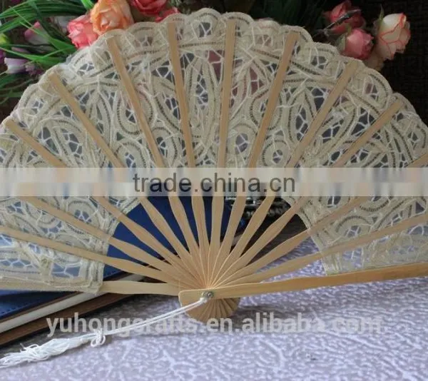 Beautiful Lace Bamboo Fan for Ladies photo-4