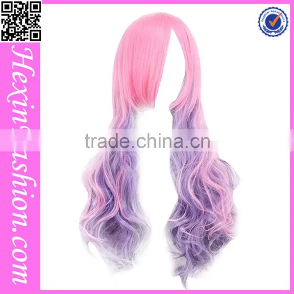 New Arrival 68 CM Loose Wave Green Silk Wig Cap photo-6