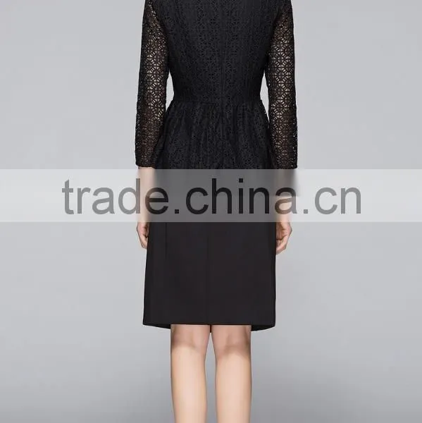 Spring-Summer Season Ladies Three-Quarter Length Sleeve Round Collar Waisted Casual Shirt photo-3