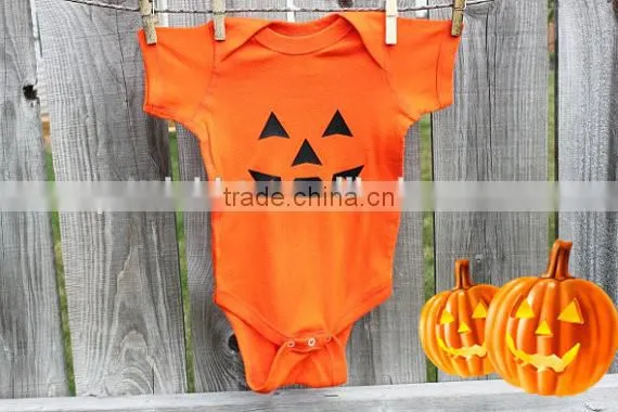 Halloween Boutique Clothing Baby Girl Halloween Outfit Pumpkin Romper Baby Romper photo-4