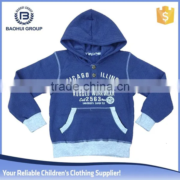 Fleece Kid Top Winter Stock Boy Hoodies Clothes China Factory