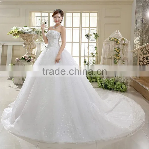 China Custom Made Wedding Dress Low Price Guangzhou Wedding Dress photo-3