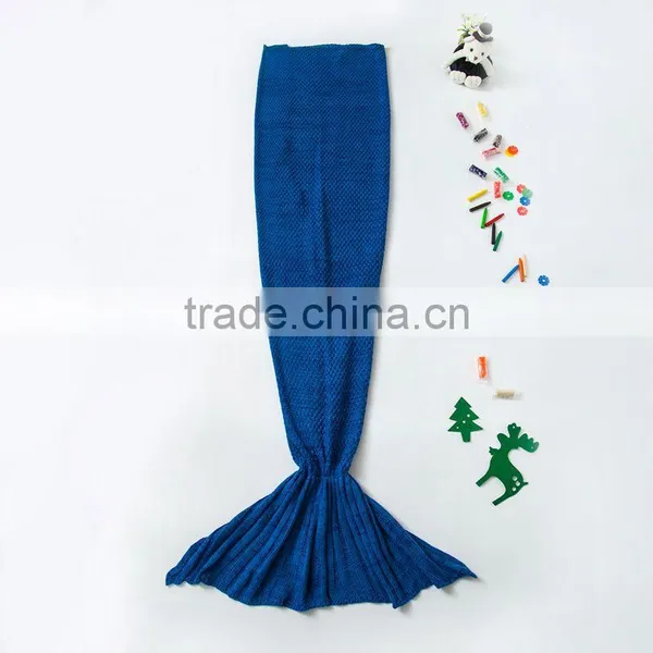 ShiJ 600g Adult High Quality Crochet Mermaid Tail Blanket photo-3