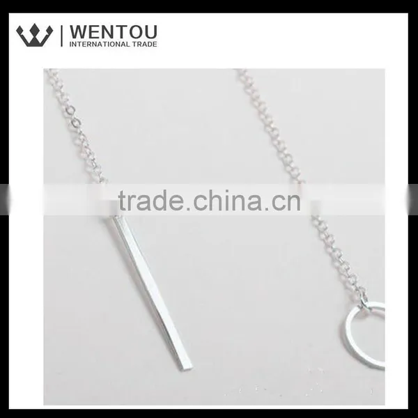 Wholesale Simple Design Geometric Triangulation Short Necklace photo-6