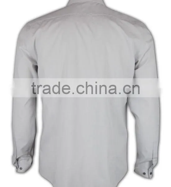 100% Cotton Design China Made Slim Custom Mens Heavy Cotton Shirts photo-3
