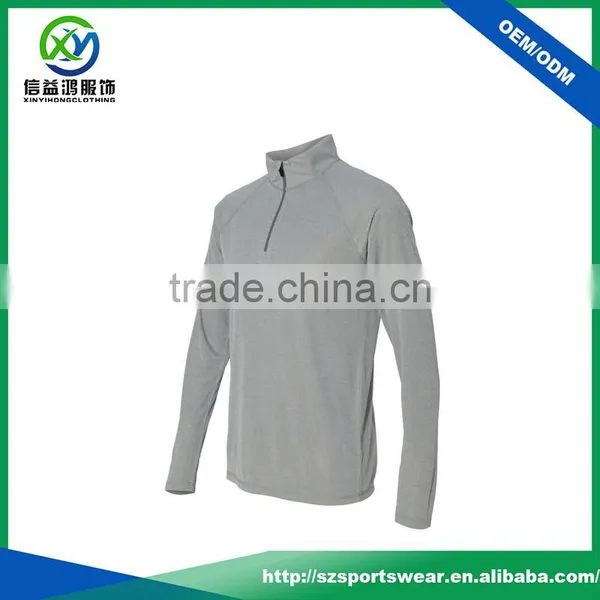 Basic Design Available Color Raglan Sleeve Light Weight 1/4 Zip Pullover Sweatshirt photo-3