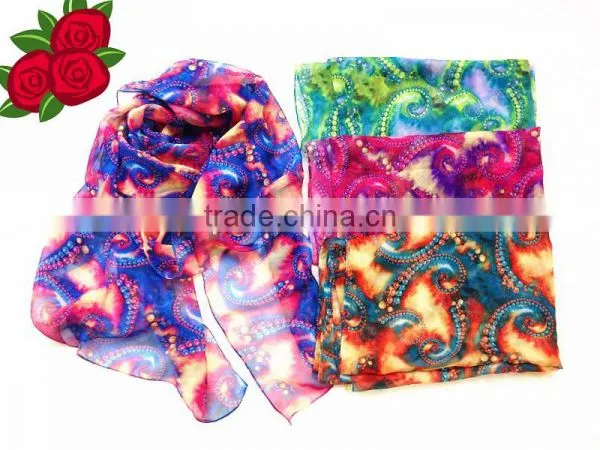 PRINTED POLYESTER SCARF photo-5