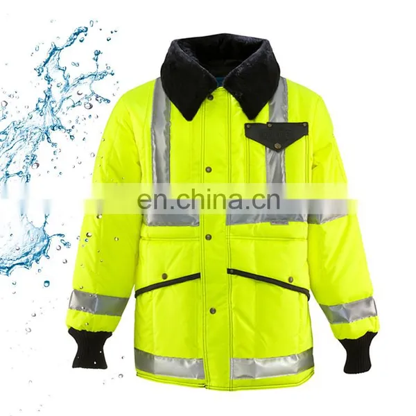 Low Temperature Resistant Cold Proof Cold Room Freezer Fleece Jacket With Reflector photo-5
