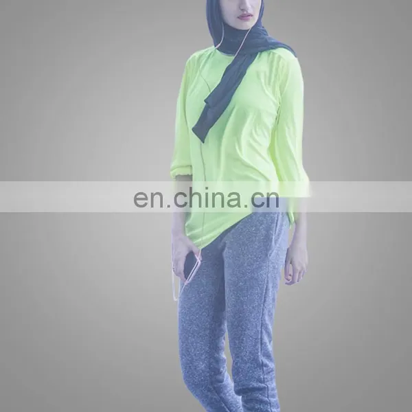 New Colors Hot In Malaysia Muslim Blouse Plus Size Muslimah Knit Blouse photo-4