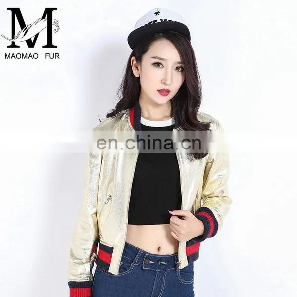 Women Autumn 2016 New Motorcycle Leather Coats Short Korean Version of Slim Real Leather Coat Female photo-3