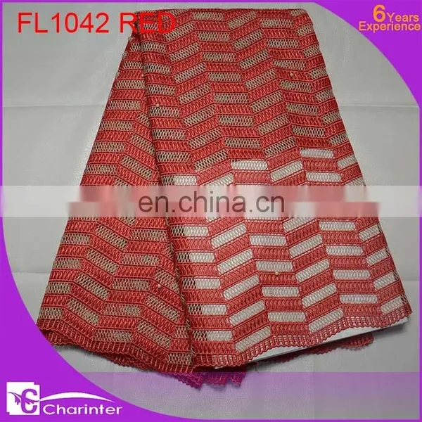 Fashion Embroidery Lace/african Lace Fabric/african Tulle Lace/african French Lace /charinter Lace FL1042 White Color photo-4