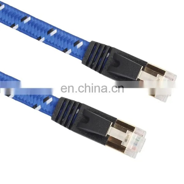 15m Gold Plated CAT-7 10 Gigabit Ethernet Ultra Flat Patch Cable for Modem Router LAN Network photo-2