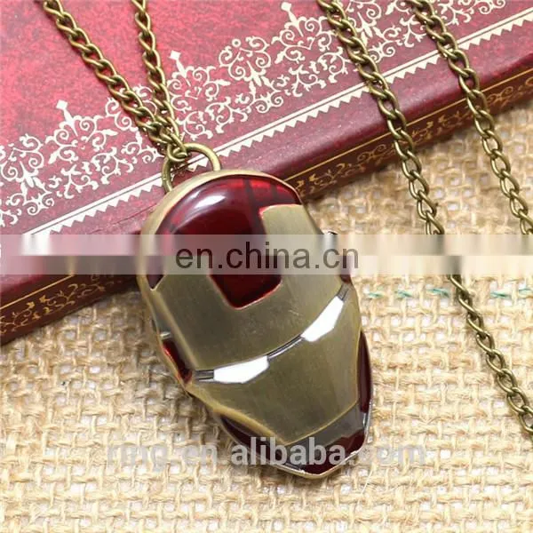 Avengers Necklace Chain Cartoon Pocket Watch Fashion Iron Man Superman Men Women Gifts photo-2