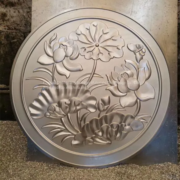 Carvings Aluminium Veneer Polyester Surface Treatment For Reception Room & Villa