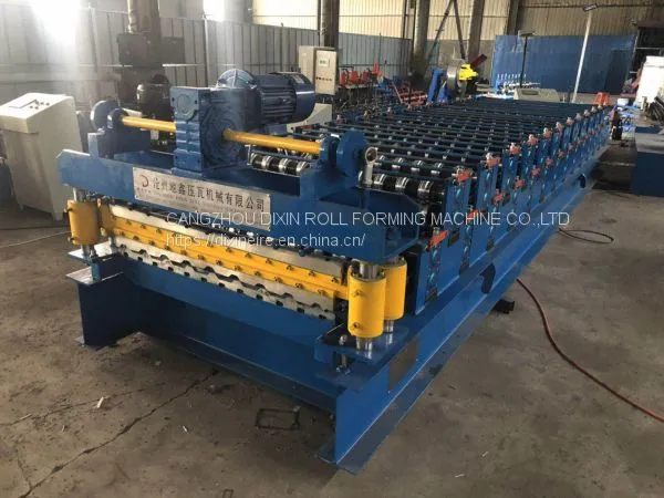Professional Low Price Double Layer Roof Roll Forming Machine Tile Pressing Forming Machine photo-2