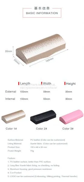 Crush-resistant, Vintage, Fashionable, Artistic Eyewear Case; Elegant Reflective Eyeglass Case photo-3