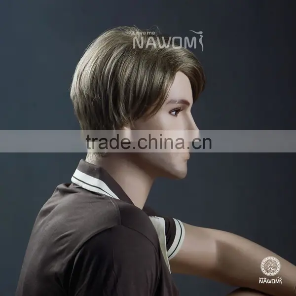 W3540 Malaysian Top Men Cool Boy Cut Human Hair Wigs photo-5