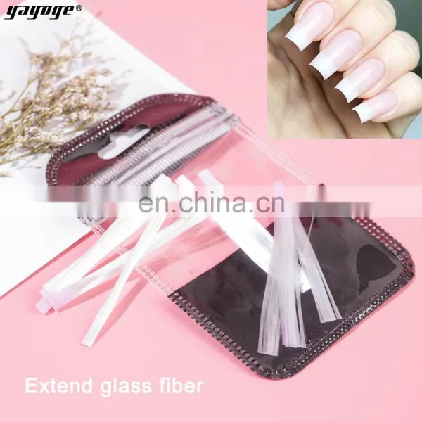 2021 New Arrival Custom Label Nail Supply 57mm 100pcs/bag Fiberglass Nails Extension UV Acrylic Builder Nail photo-2