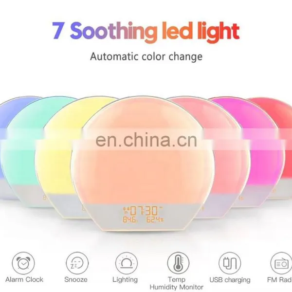 High Quality Plastic Battery Operated Rgb Lamps Home Decor Night Light photo-3