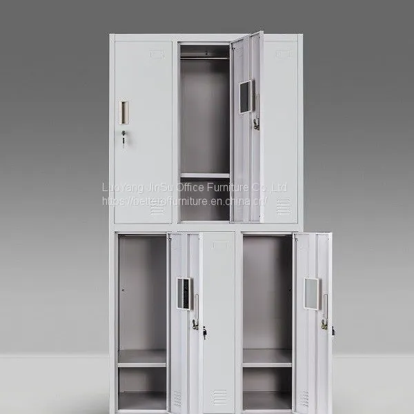 Six Door Steel Locker Storage Cabinet Gray Color H1850XW900XD450MM Wardrobe Cabinet photo-4