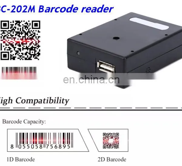 Qr Code Scanner Usb Mobile 2d Wired Ccd/coms 1d Android Omni Directional Module Barcode Reader photo-5