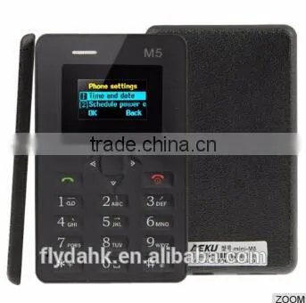 Colorful Cool Thin 4.8mm Ultra Thin M5 Mobile Pocket Card Phone Mini Gift Child Basic Mobile Phone Wholesale photo-2