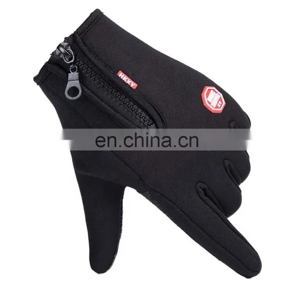 Wholesale Waterproof Black Neoprene Fabric With Touchscreen Fingers Outdoor Sport Diving Protective Glove photo-3