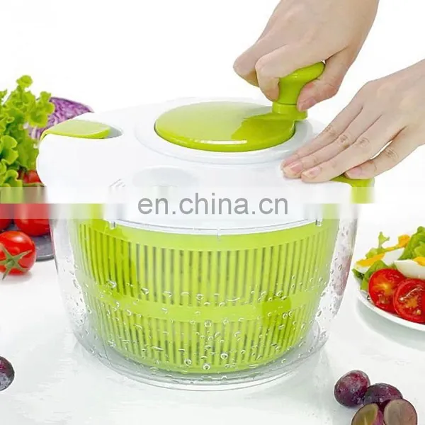 BPA Free Large Easy Use Multi Function Plastic Vegetables Salad Spinner photo-3