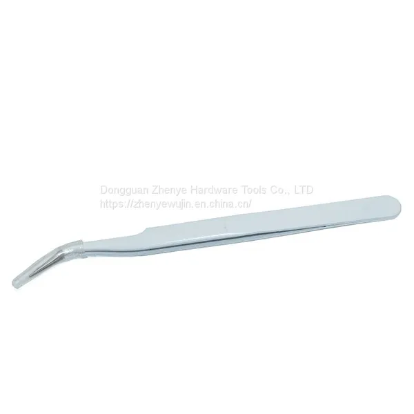 White Hand Account Tip/elbow Stainless Steel Niezi Jewelry/maintenance Tool Beauty Eyelash Grafting Tweezers photo-3