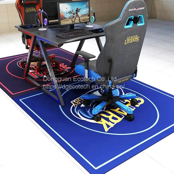 Non Slip Gaming Chair Floor Protecting Gaming Zone Chair Mat Desk Mat Rolling Office Chair Floor Pad photo-3