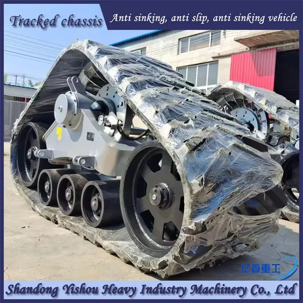 Harvester Modified With Rubber Track, Half Chain Track, Mud Ground Anti Slip and Anti Sinking photo-5