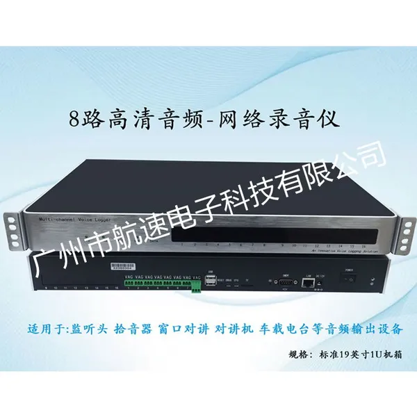 Speed HS-DVR-8/16L Network Audio Recording Host Real-time Monitoring On-site Recording photo-3