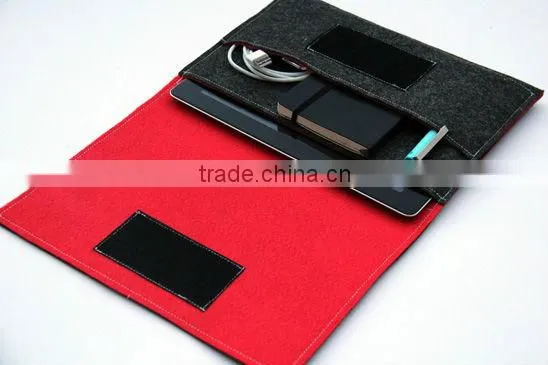 Online Wholesale Comfortale Healthy Black 2.5 mm Wool Felt Case for 4ipad With Mini Notebook Earing Pen Holder in Side
