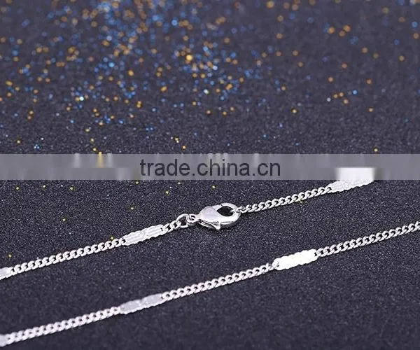 Fashion Jewelry Rhodium Plated Cheap Mesh Chain Necklace photo-4