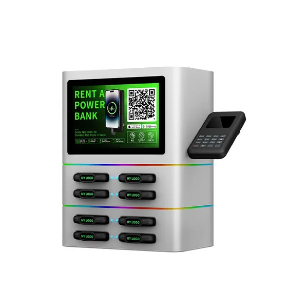 8-Port Power Bank Cabinet | Shared Charger With Dazzling LED Lights | Source Factory’s One-Stop Global HW&SW Development photo-2