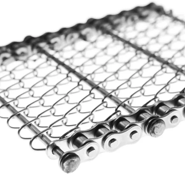 Spiral Wire Mesh Conveyor Belt With Round Spirals High Temperature Resistance for Food /Beverage Factory
