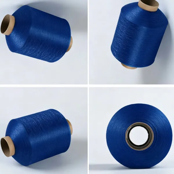 Dope Dyed FDY Twist Yarn 120D/48F 420TPM 100% Polyester Colors Filament Yarn for Label