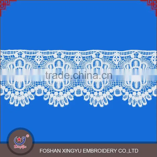 2016 Latest 100% Cotton African Swiss Lace Trim Competitive Price photo-2